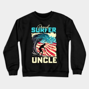 Proud Surfer Uncle Crewneck Sweatshirt